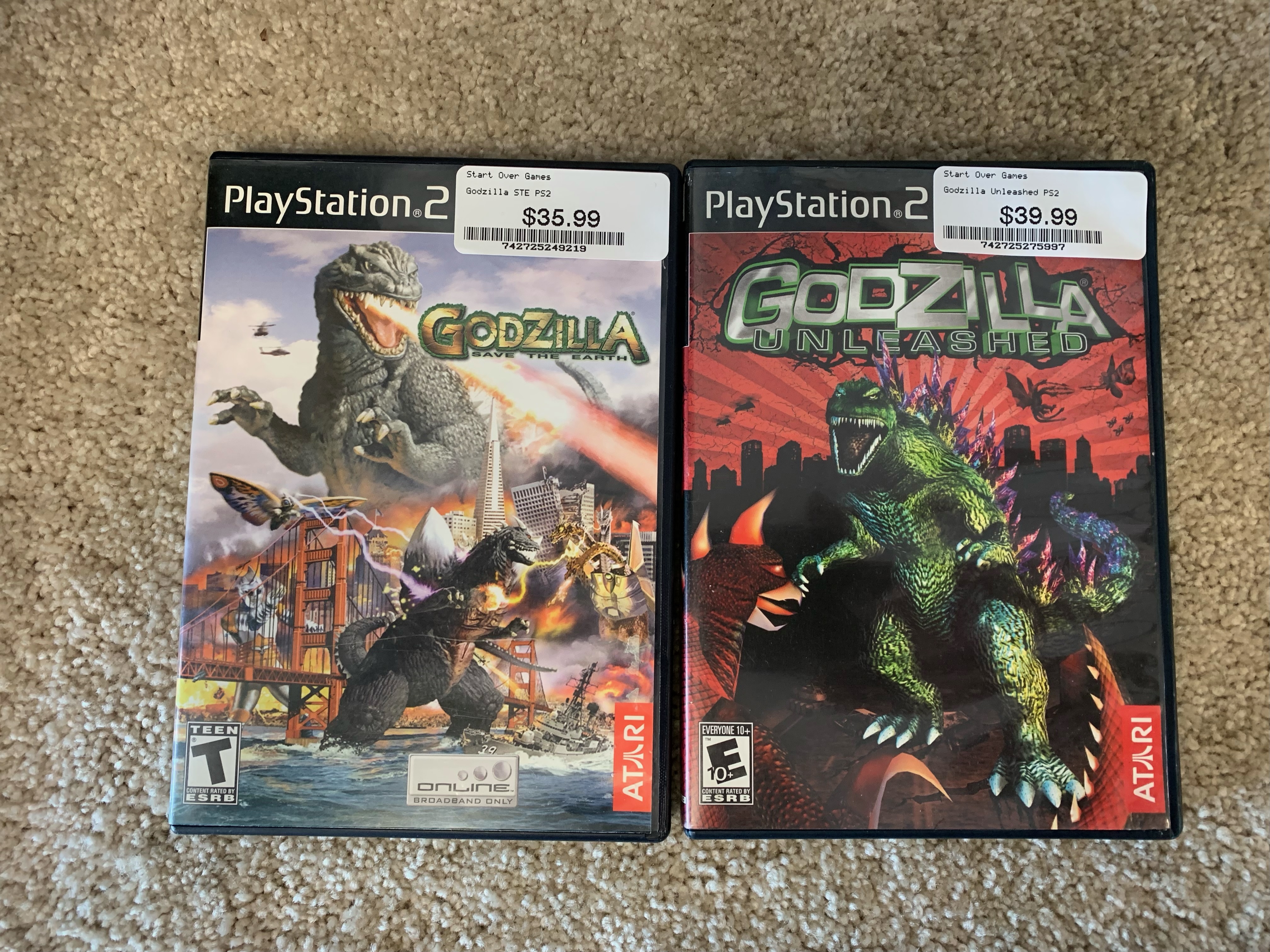 Godzilla Unleashed PS2 - 4 Player First time game play 